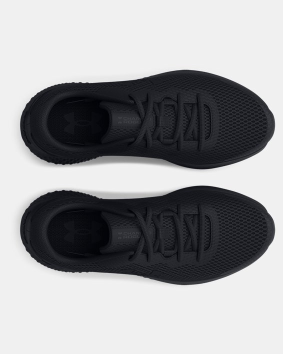 Boys' Grade School UA Charged Rogue 3 Running Shoes, Black, pdpMainDesktop image number 2